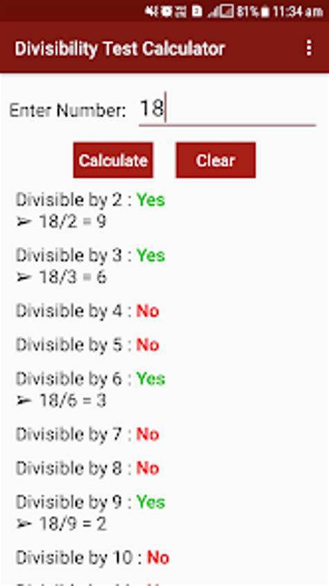 Divisibility Tests Calculator.
